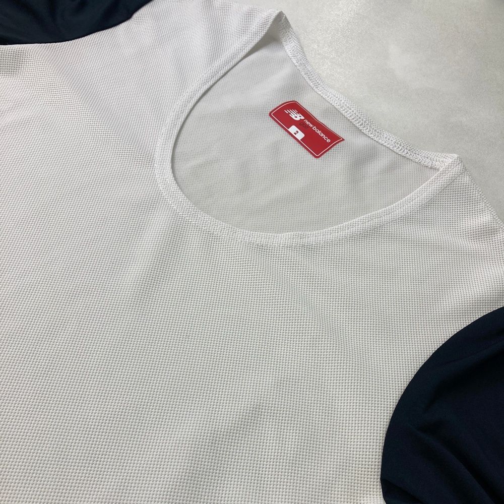 サイズ：2 NEW BALANCE GOLF ニューバランス 2024年モデル 長袖インナーTシャツ メッシュ切替  ホワイト系 [240101501727] ゴルフウェア レディース ストスト NEW BALANCE GOLF ニューバランス 2024年モデル 長袖インナーT