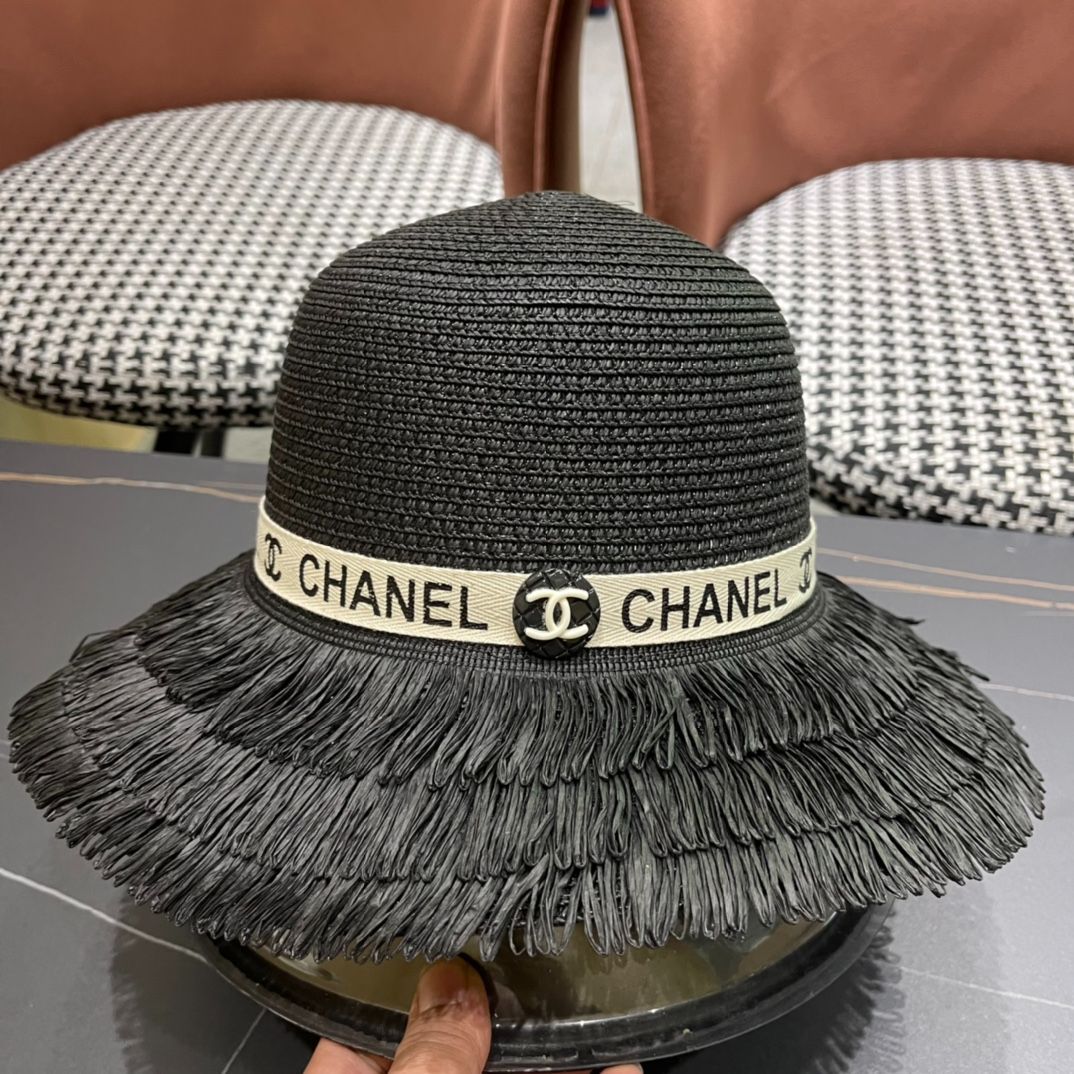 今週末限定値下げ‼️CHANELハット麦わら帽子 ストロー ハット CHANEL(シャネル) - 海外通販のBUYMA