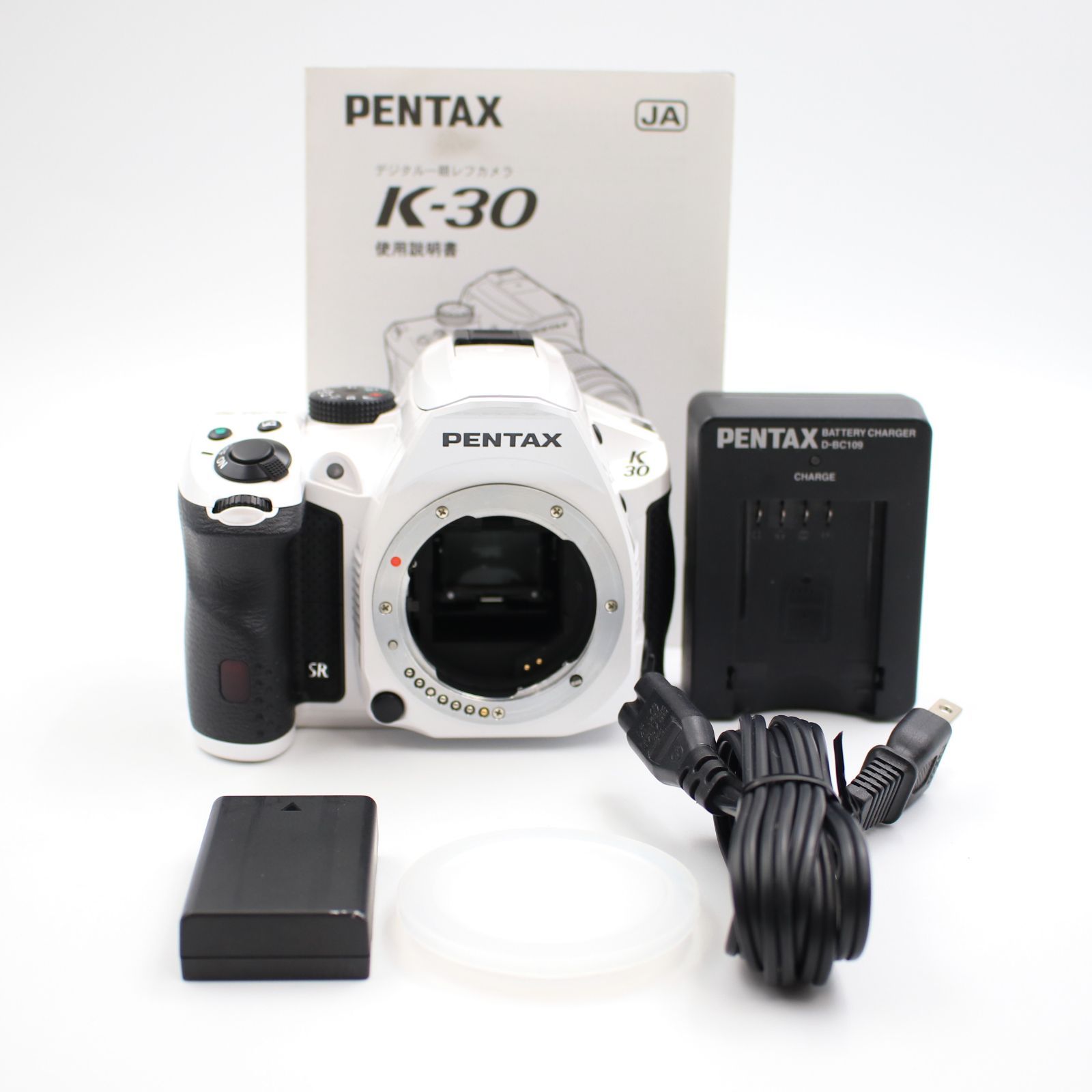 美品 PENTAX K−30 クリスタル ホワイト 撮影枚数2254枚 ペンタックス
