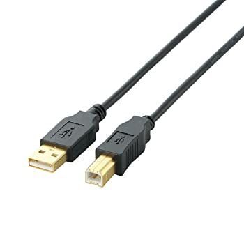 非常に良い 2010年モデルELECOM USB2.0ケーブル A-Bタイプ 2m ブラック U2C-B20BK