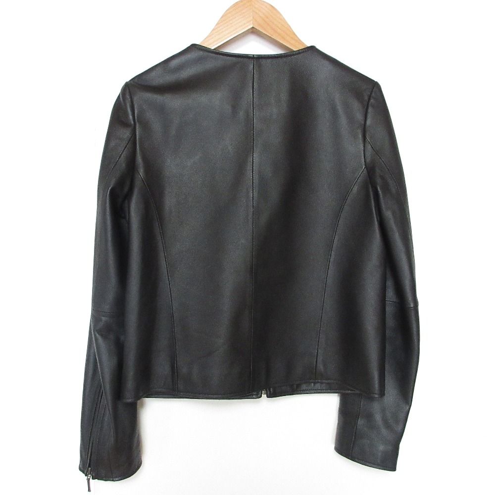 ブランド通販サイト 美品 URBAN RESEARCH アーバンリサーチ ラムレザー ノーカラー ジャケット・アウター