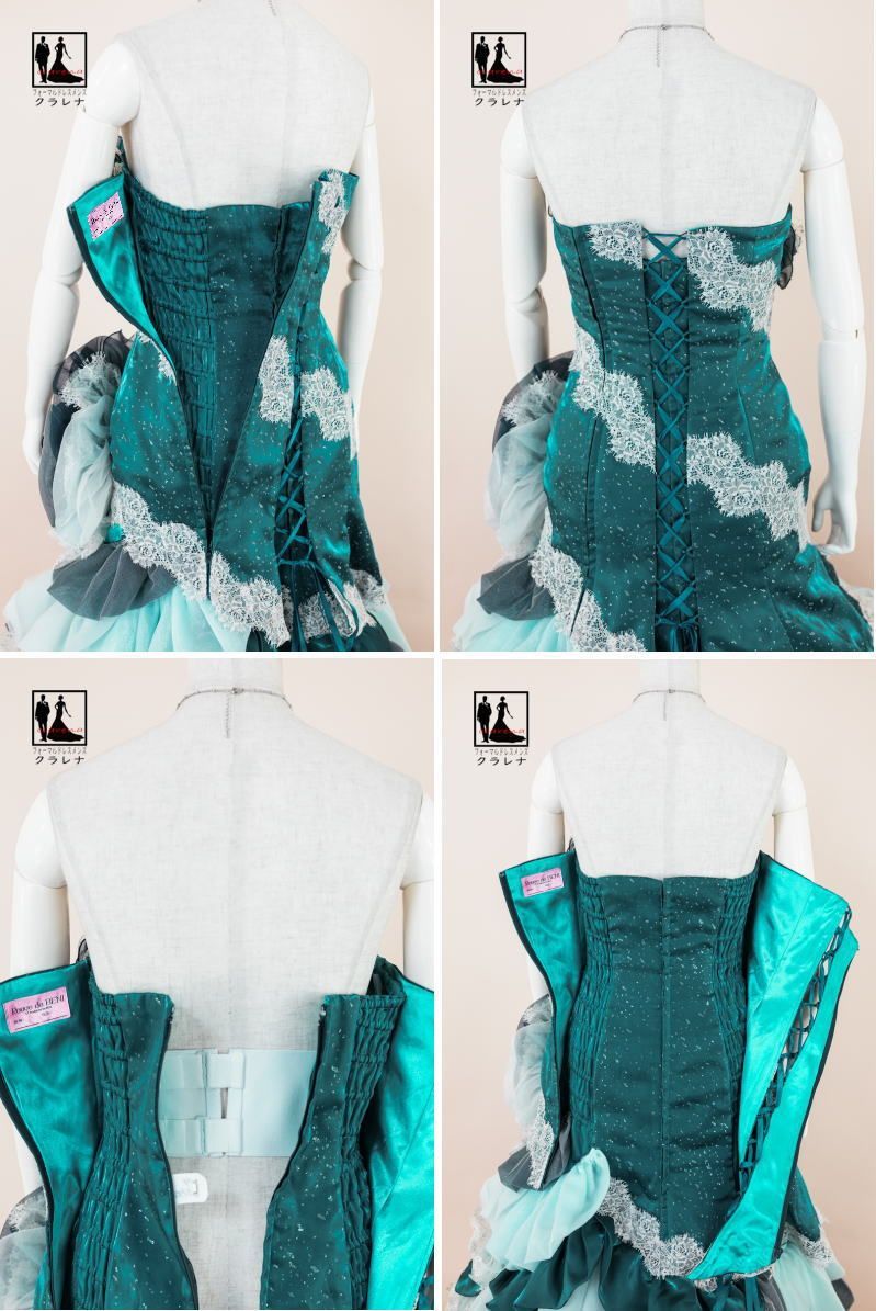 フォーマルドレス》購入 クラレナの ネックレス イヤリング付き Rouge  