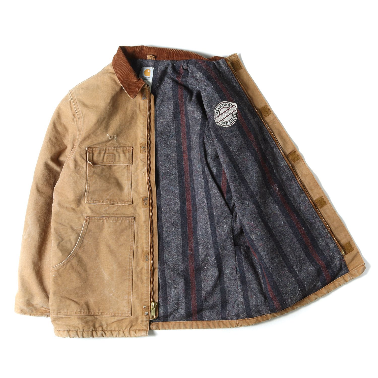 Carhartt カーハート ジャケット 90s ブランケットライナー付き 襟