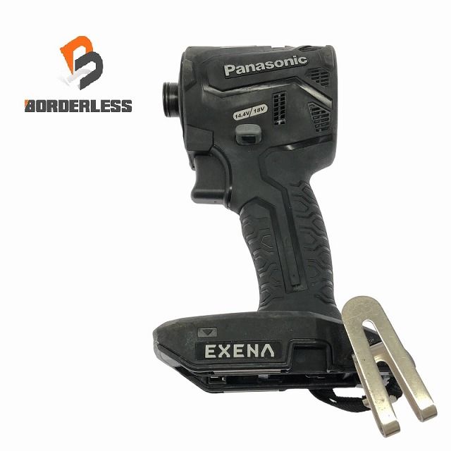 Panasonic パナソニック 14.4V|18V 充電インパクトドライバー EXENA EZ1PD1X-B ブラック 本体のみ コードレス 充電式 108276