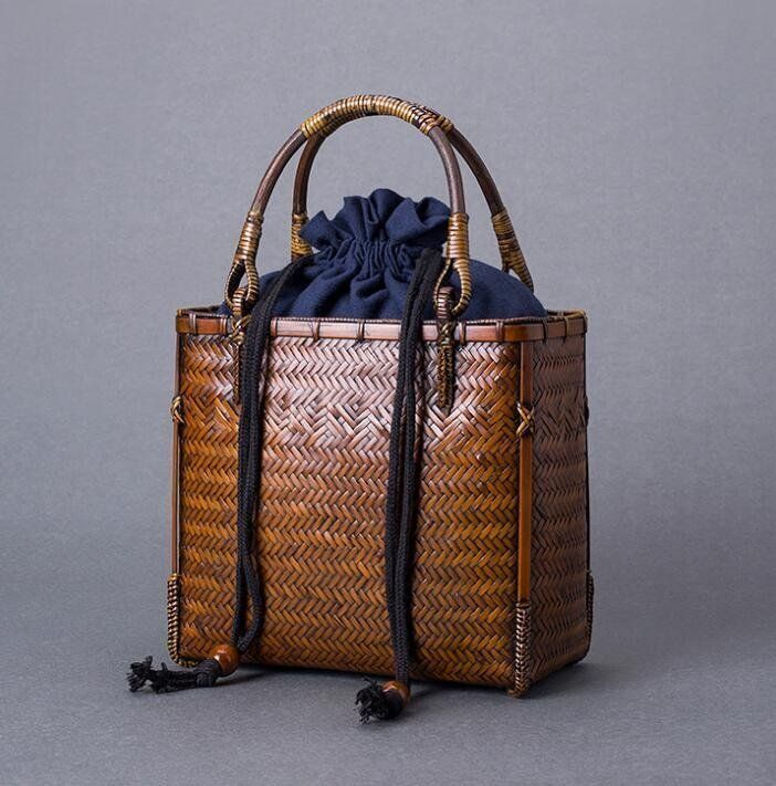 新入荷*手作り 竹編細工籠*收納籃*竹工芸*竹細工*竹かごだけです*工芸品おしゃれ竹編み