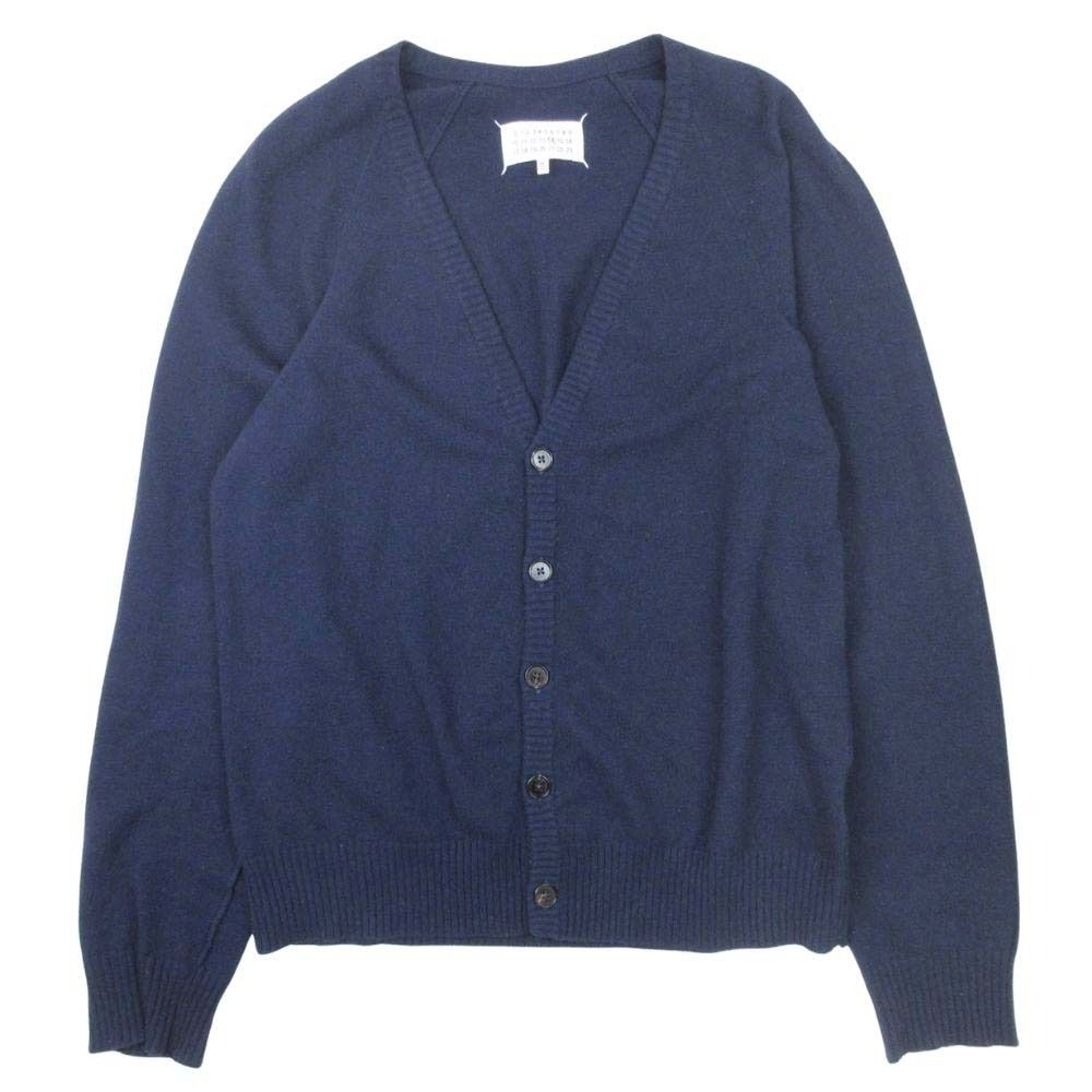 【美品】Maison Margiela メゾンマルジェラ14AW ネイビーニット Maison Margiela 美品 14 メゾンマルジェラ エルボーパッチ 14GG