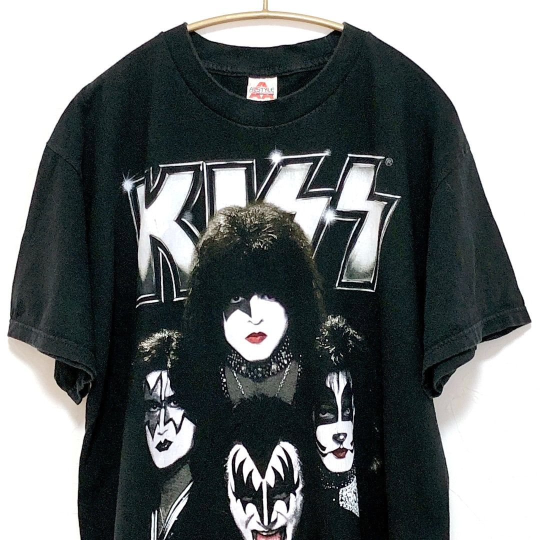 KISS キス メタルバンド ヘビメタ ロック バンドＴシャツ 黒ブラック