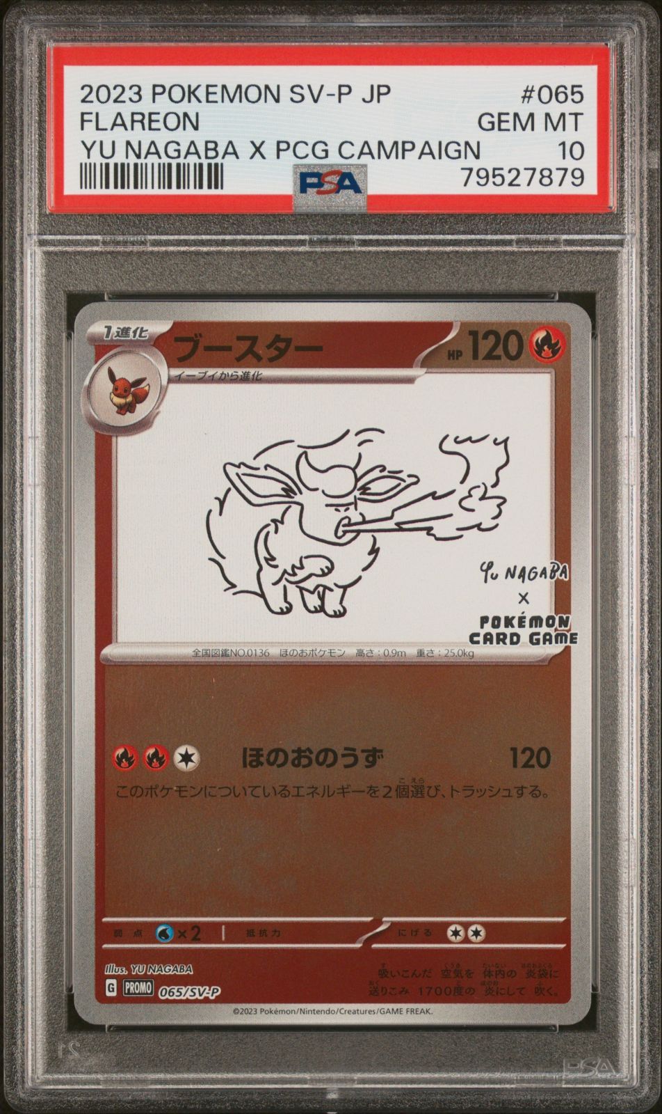 79527879 ポケモン 長場 ブースター 65/SV-P PSA10 プロモ 長場