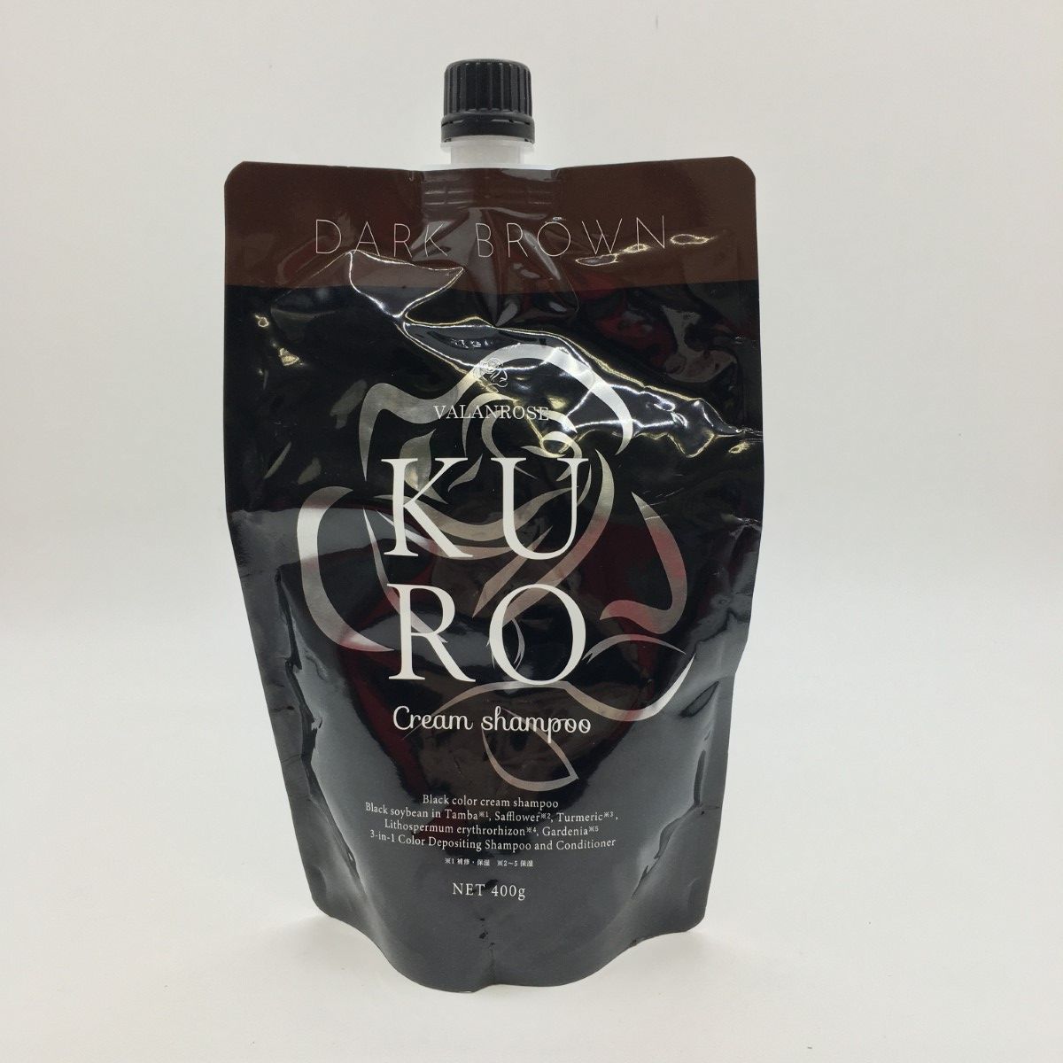 VALANROSE ヘアカラークリームシャンプー400g ダークブラウン Amazon