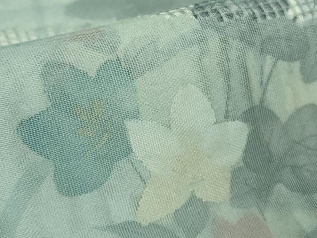 着物屋こころ■訪問着　無双　紗袷　紗×紗　スワトウ刺繍　萩文　逸品　ｊ2317 平和屋-こころ店□訪問着 無双 紗袷 紗×紗 中国三大