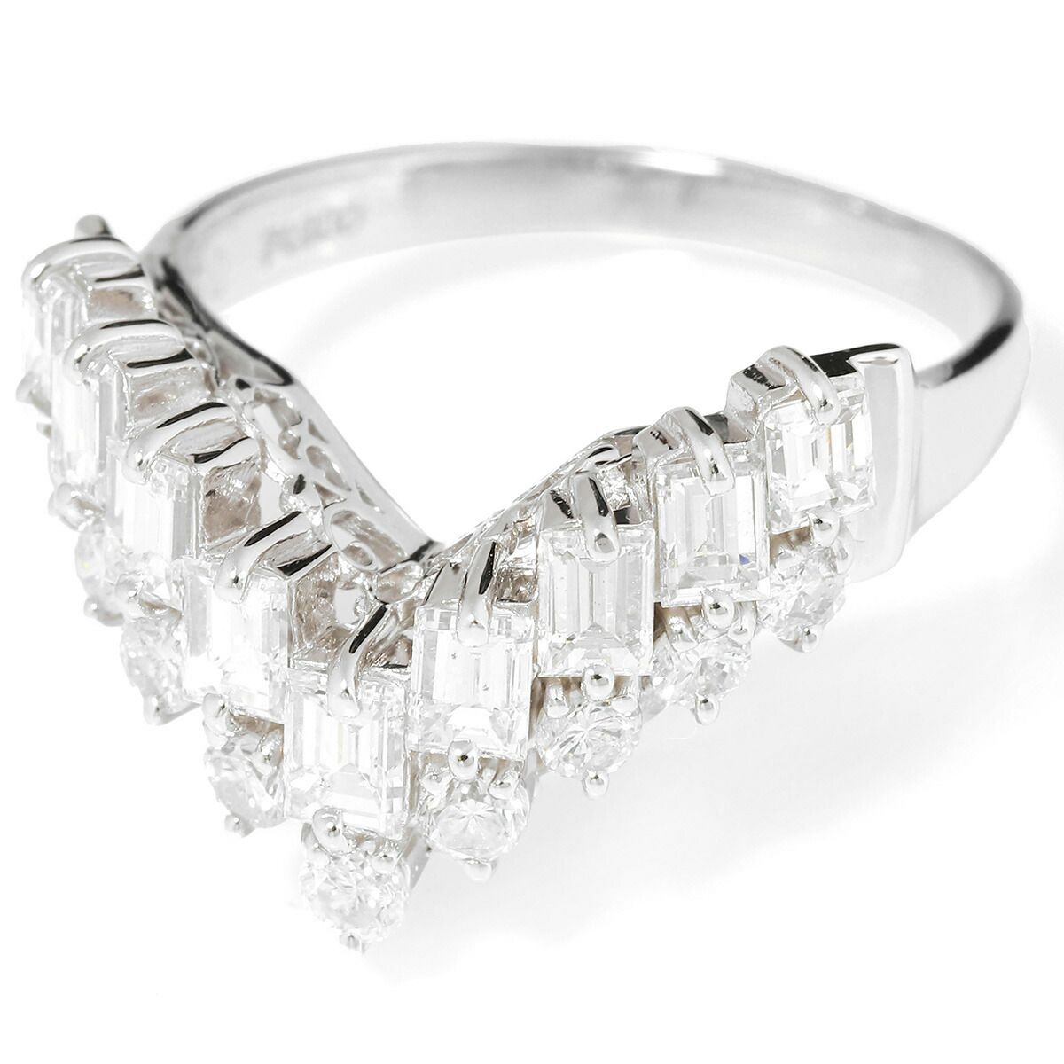 リング 指輪 ダイヤモンド 1.5ct Pt900 13号 中古 プレラブド 返品OK  