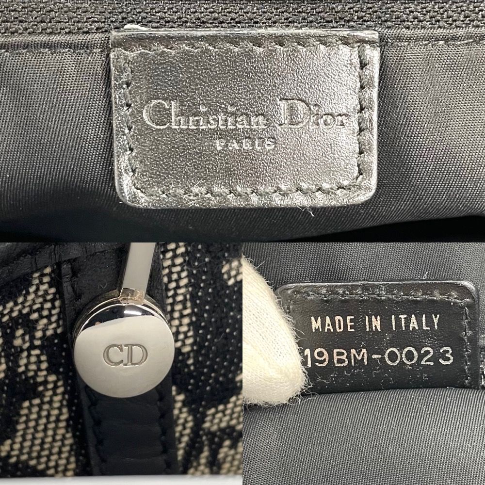 クリスチャンディオール トートバッグ レディース トロッター ハンドバッグ A4対応 総柄 肩掛け かばん 鞄 Christian Dior  19BM-0023 レザー ジャガードキャンバス ネイビー 紺 シルバー金具【中古品】 - メルカリ