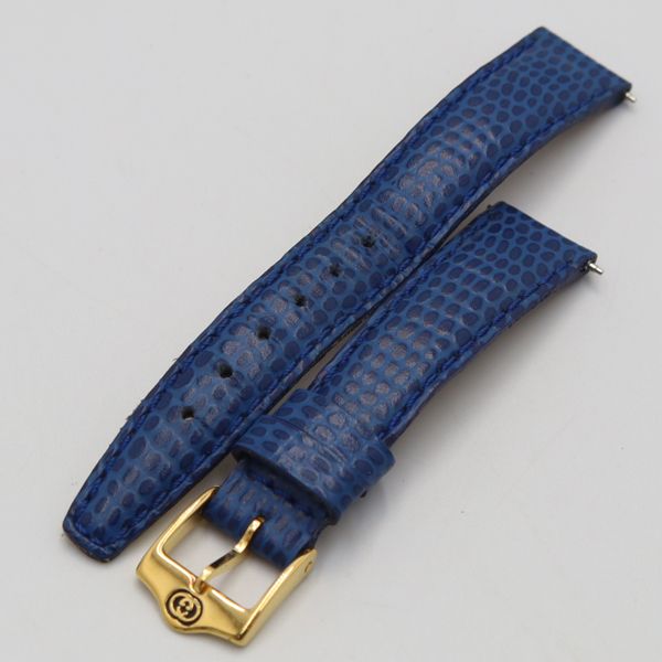 グッチ 純正ベルト 14ｍｍ用 ブルー レディース腕時計用 2000000 NSK OMI