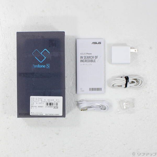 品〕 ZenFone 5 販売 64GB スペースシルバー ZE620KL-SL64S6 SIMフリー