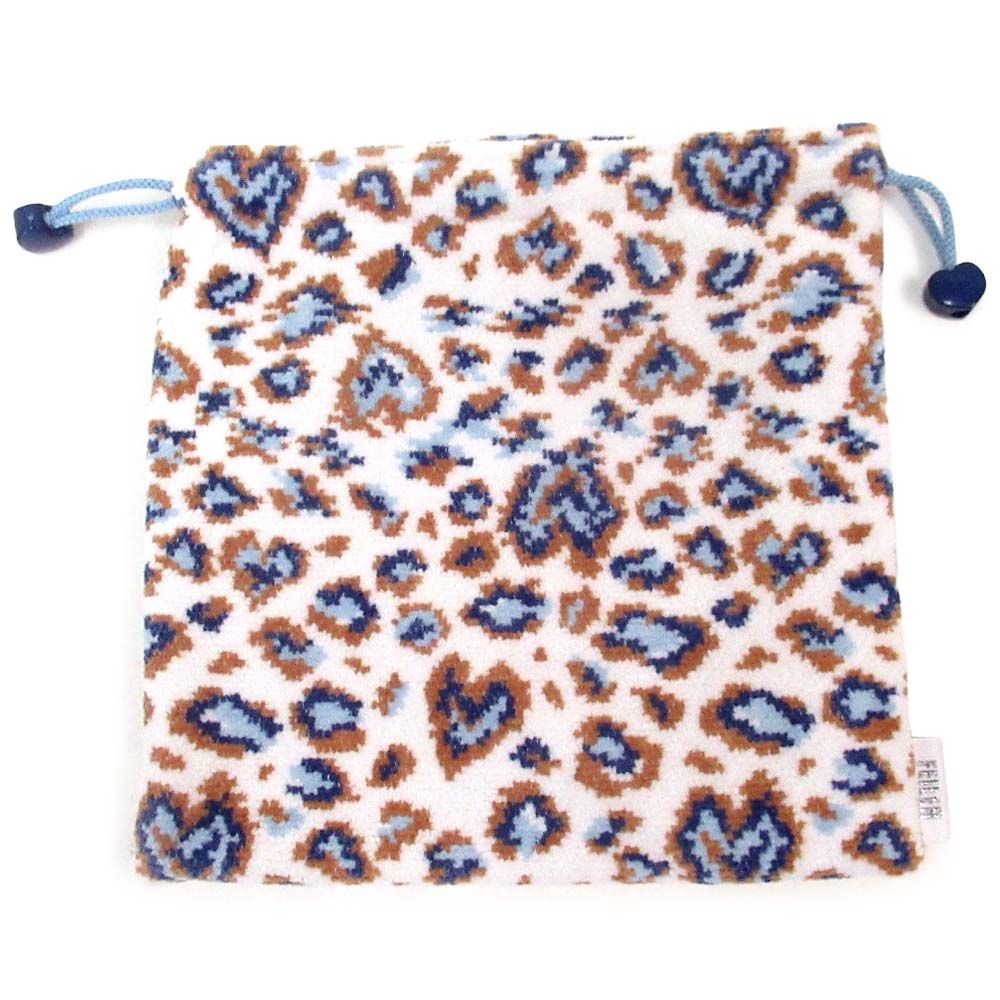 新品 未使用】FEILER フェイラー 巾着バッグ ポーチ アニマル ハート柄  