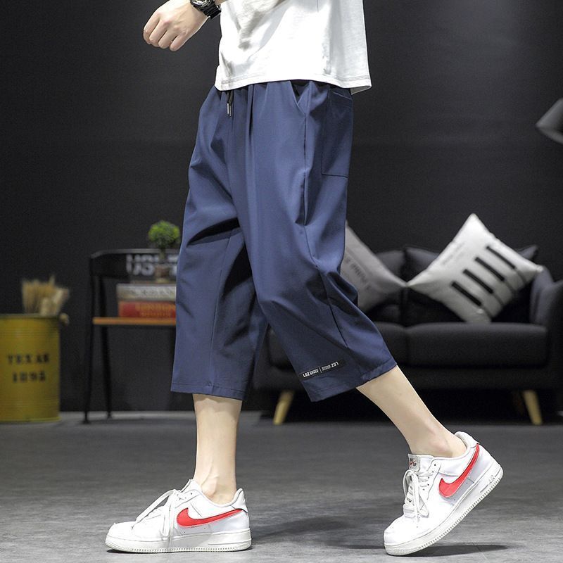 クロップドパンツ メンズ 接触冷感 夏 七分丈 ハーフパンツ ひざ