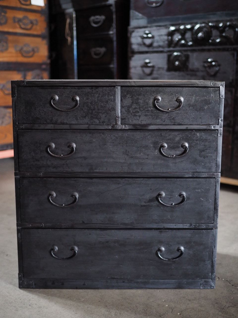 江戸時代抽斗箪笥 アンティークドロワー 江戸時代 古録展 品番S107871