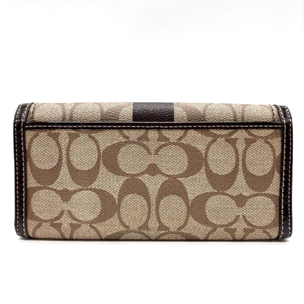 良品】 COACH コーチ 長財布 ロングウォレット 二つ折り財布 