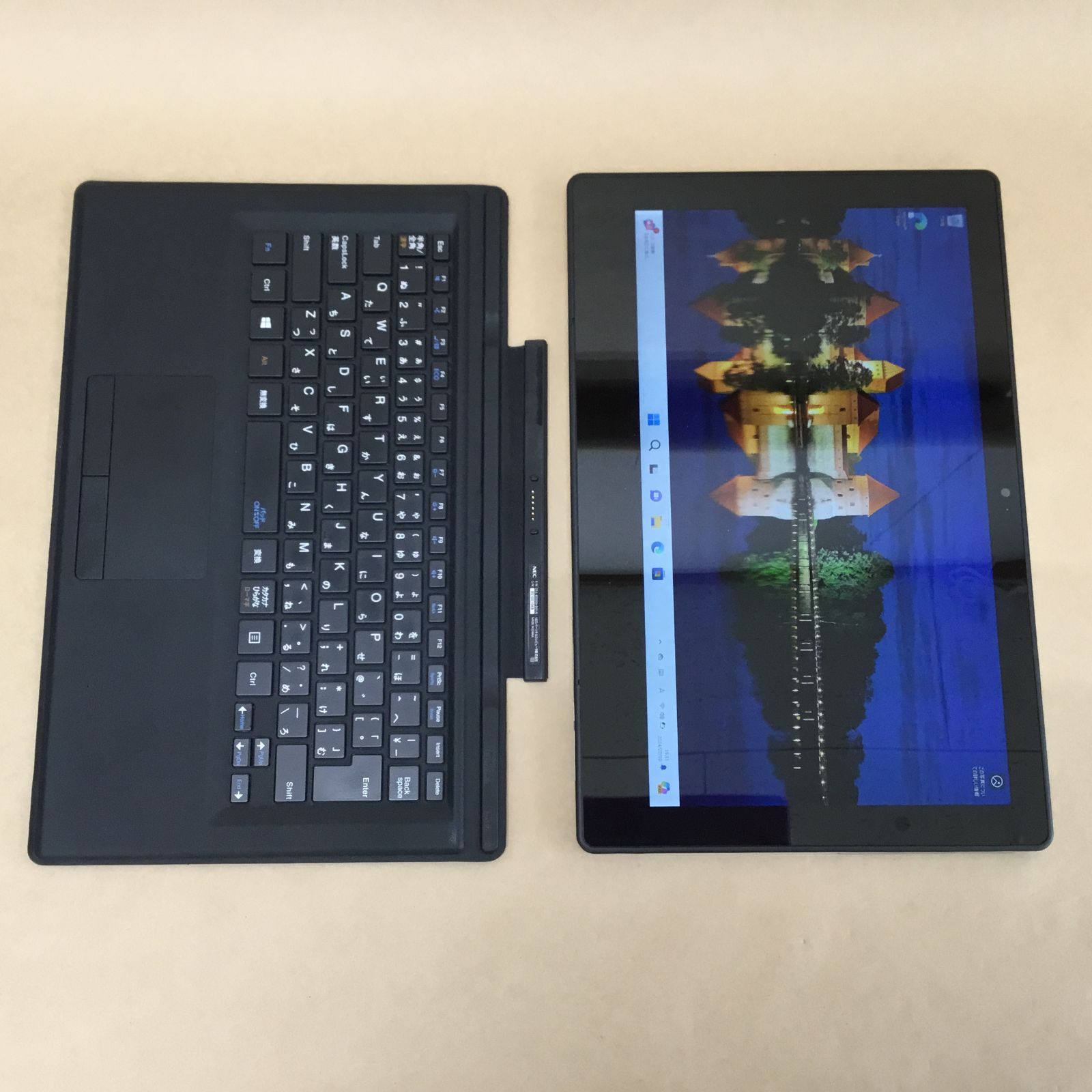 NEC タブレット VKT12S-3 CI5 7Y54 -1.2GHZ 8GB 128GB 12.5インチ WIN11P 無線 BLUETOOTH カメラ スタイラス KB付カバー クレードル