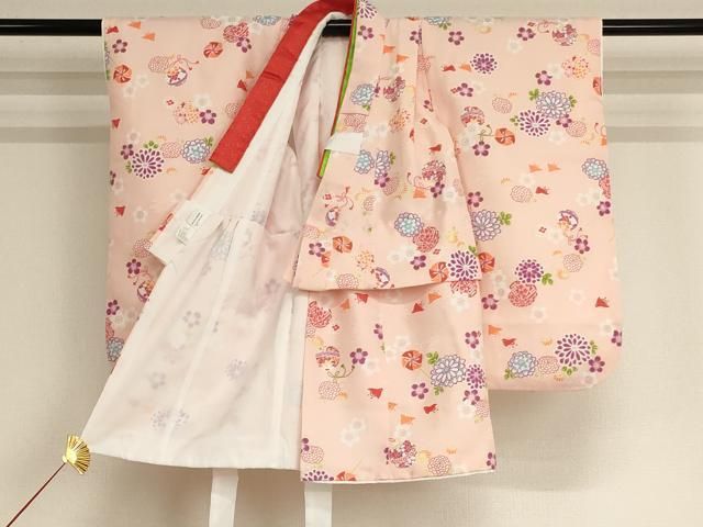 三歳祝着　化繊長襦袢付き