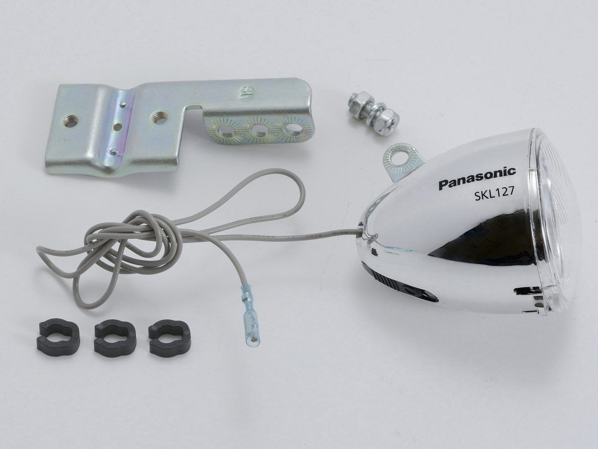 新品　　Panasonic　パナソニック　SKL127　サギサカ  自転車 ライト　LED　カゴ下オートライト　1LED　シルバー　45648　クラシック　クラシカル　レトロ　おしゃれ　オシャレ　お洒落　センスが光る　パーツ