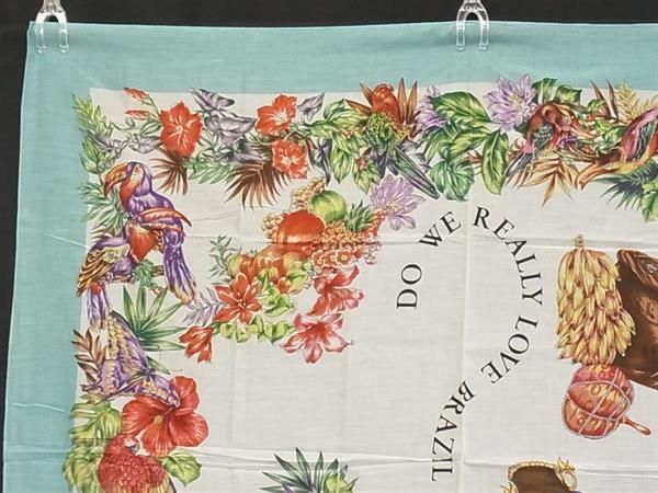 □美品□ MOSCHINO モスキーノ 総柄 大判 スカーフ ストール
