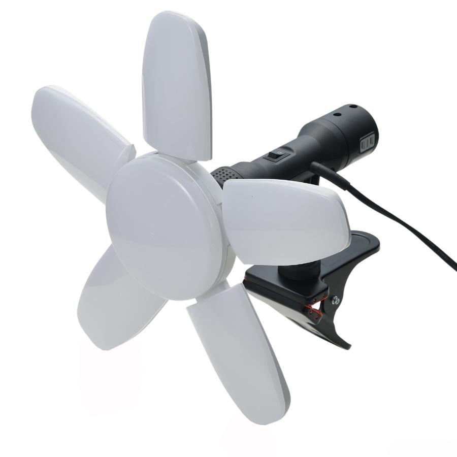 〓儀 Takagi EARTH MAN LED クリップライト SAKUTO 55W CLT-55SLB 270度回転連結コンセント付き 屋内用