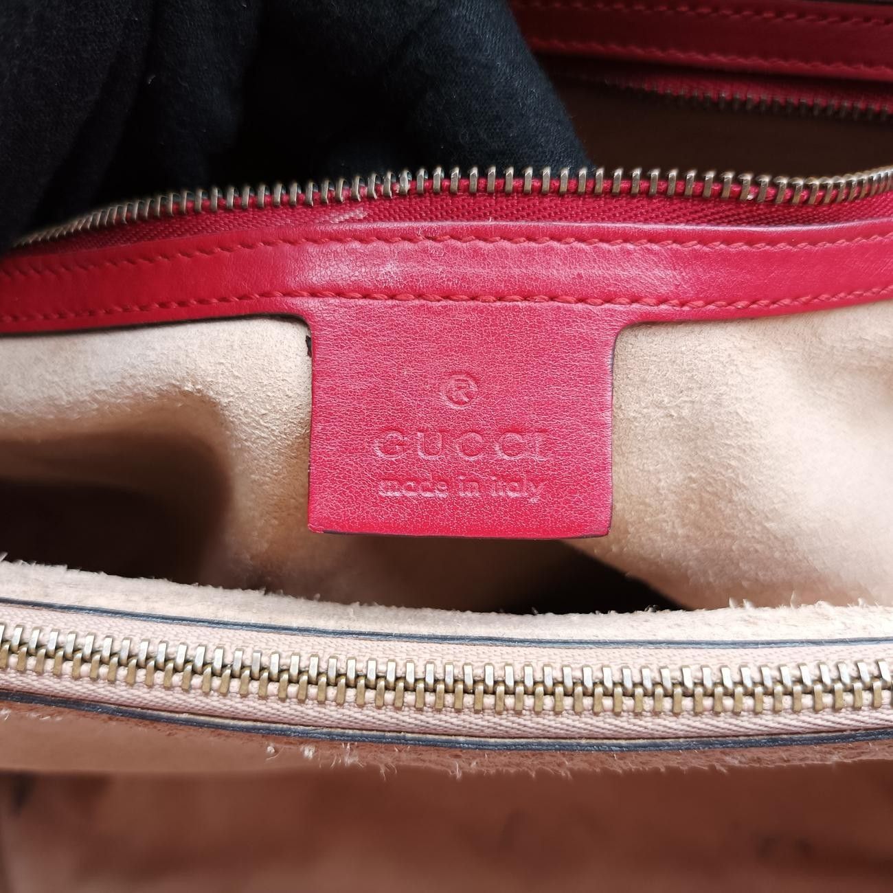 グッチGucciGGマーモントレッドレザー443505H020775616