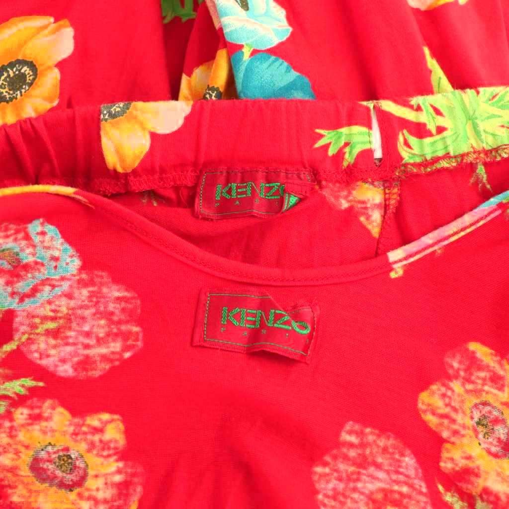 エルカ期 フラワーノースリーブトップス×スカート