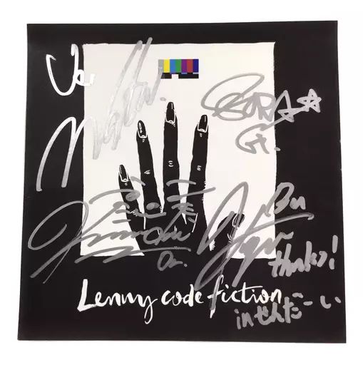中古】シール・ステッカー Lenny code fiction 直筆サイン入り