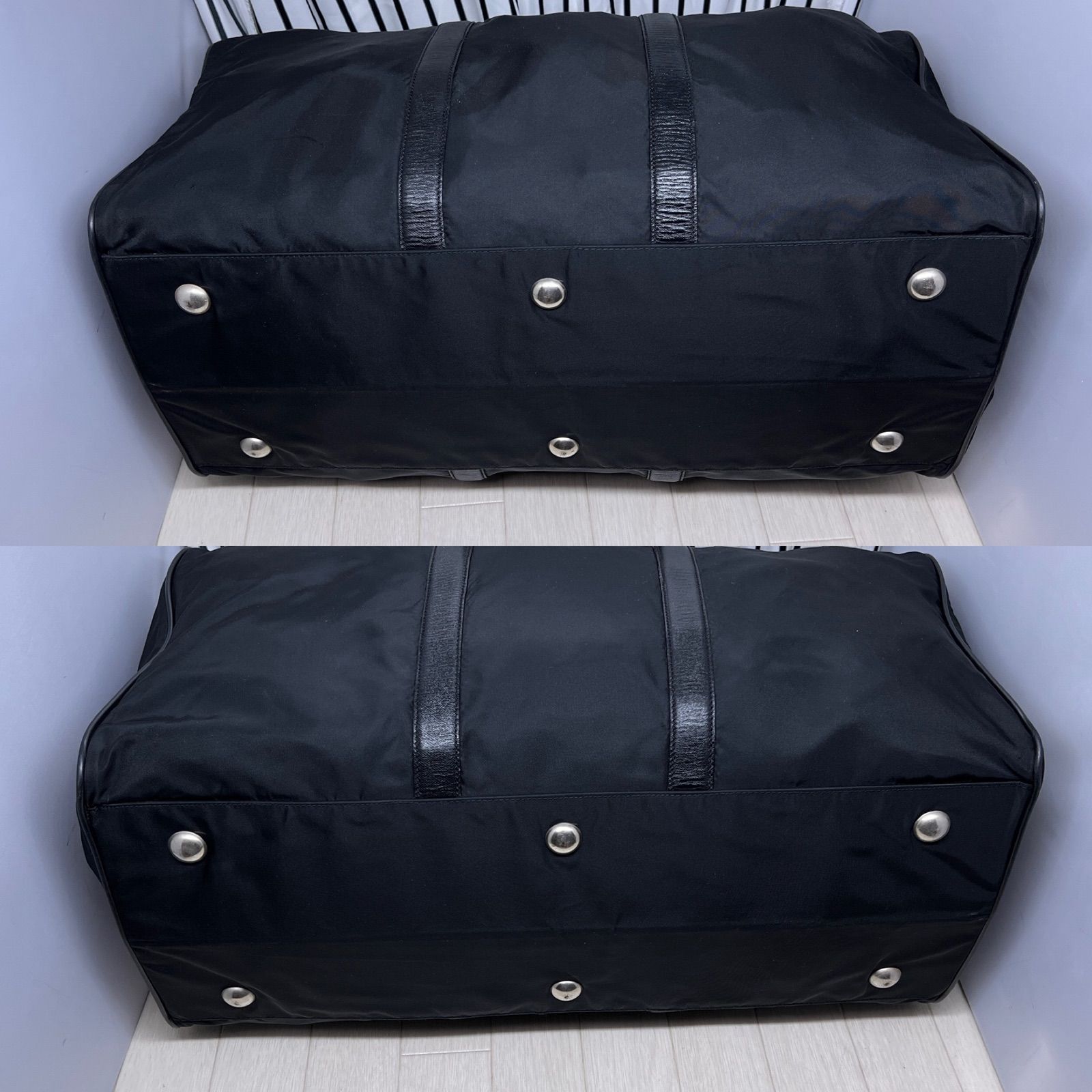 【美品】PRADA×プラダ 特大パドロックボストンバッグ 美品】PRADA×プラダ 特大パドロックボストンバッグ