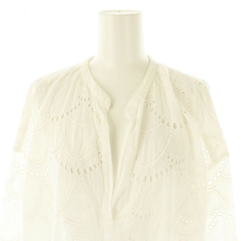 ヌキテパ NE QUITTEZ PAS! 23SS Cotton Voile Dot Hemla Blouse