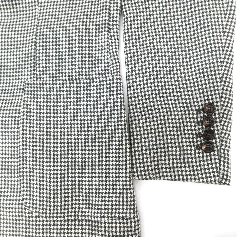 BRUNELLO CUCINELLI リネンウールシルク ハウンドトゥースJKT BRUNELLO CUCINELLI リネンウールシルク ハウンドトゥースJKT