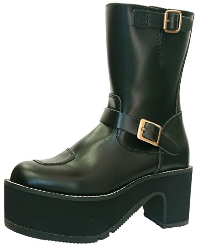 ワイルドウィング バイクブーツ イーグル超厚底OD50 黒 23.5㎝ ブラック