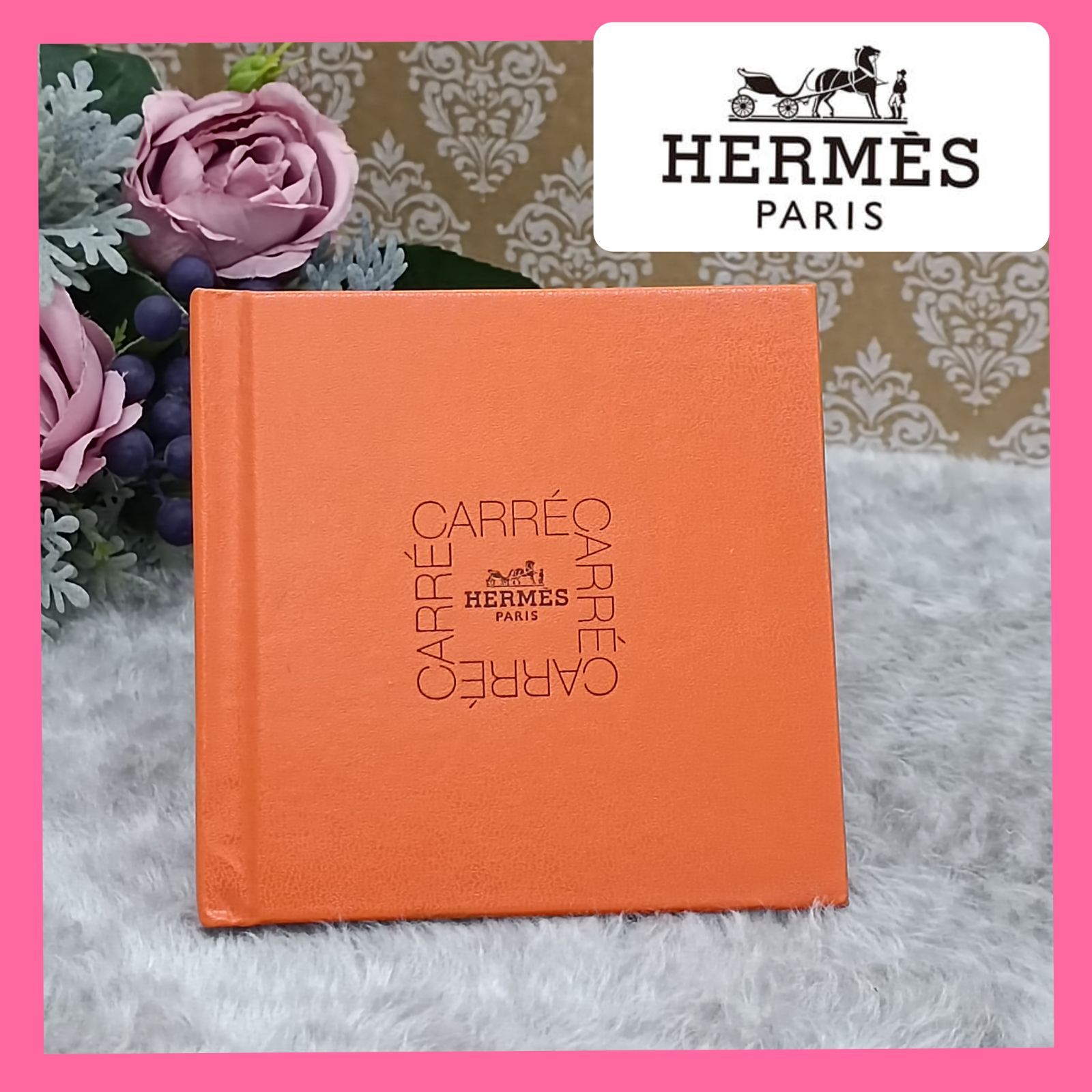 《 HERMES 》　エルメス　カレ結び方ブック　ノベルティ　スカーフ　カレ　巻き方　カタログ　非売品　送料無料・匿名配送・最短即日発送いたします！　 602