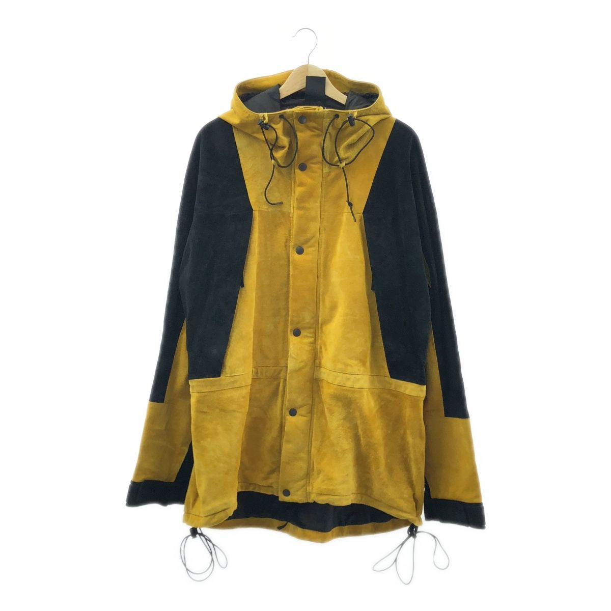 SEVEN BY SEVEN | セブン バイ セブン | 2025AW | Leather mountain parka スエードレザー マウンテンパーカー | M | イエロー | ブラック | メンズ
