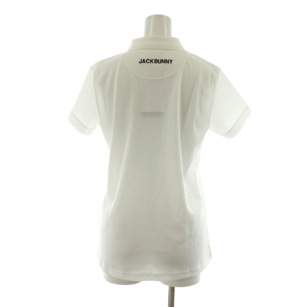ジャックバニー JACK BUNNY ポロシャツ ドラえもん ゴルフウェア ポップコーンジャガード 半袖 1 ホワイト NQ