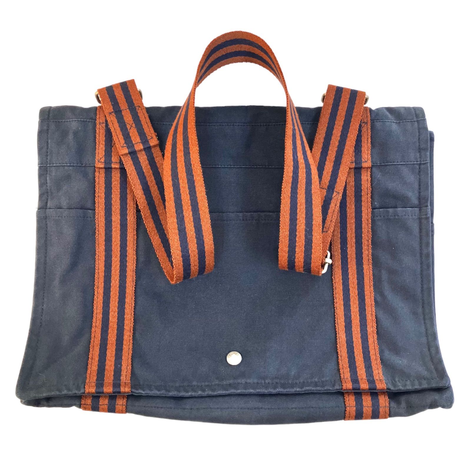 ベルギー製 エルメス HERMES キャンバス フールトゥ バサス MM