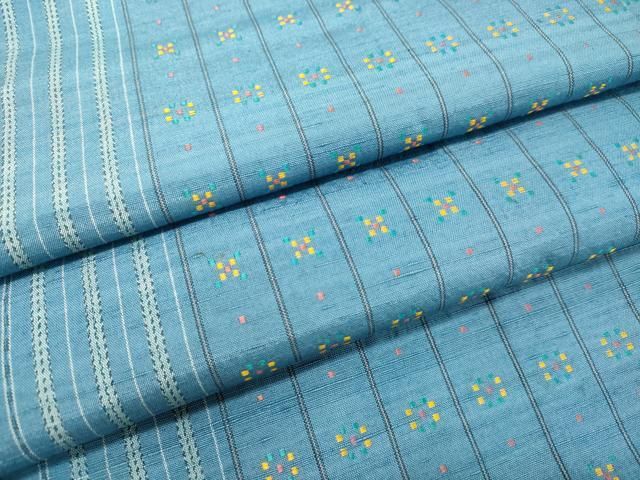 平和屋着物○上質な紬 花織 間道 正絹 逸品 DAAR4519tw - メルカリ 