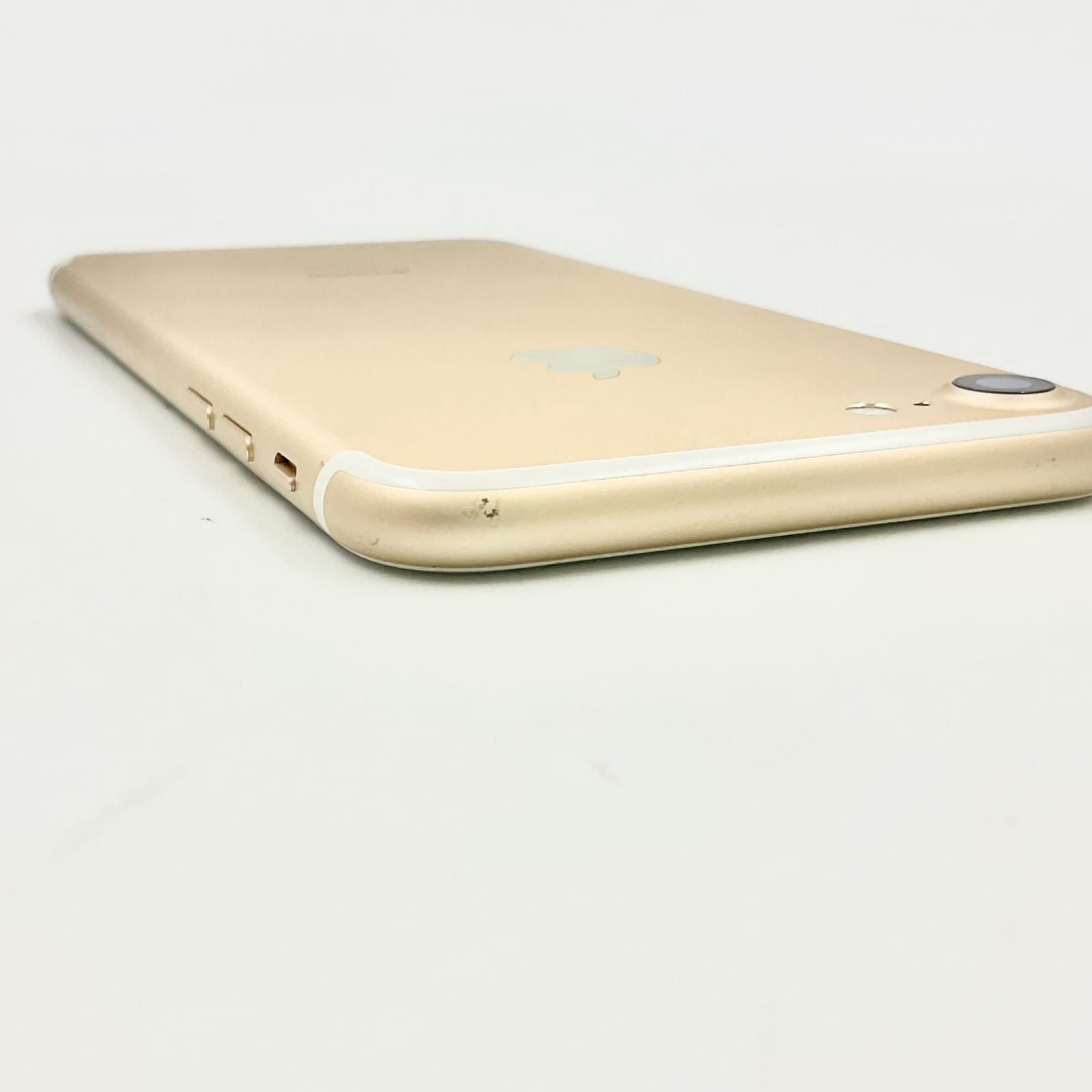 スマートフォン・携帯電話 iPhone 7 128GB ゴールド au 白ロム 動作