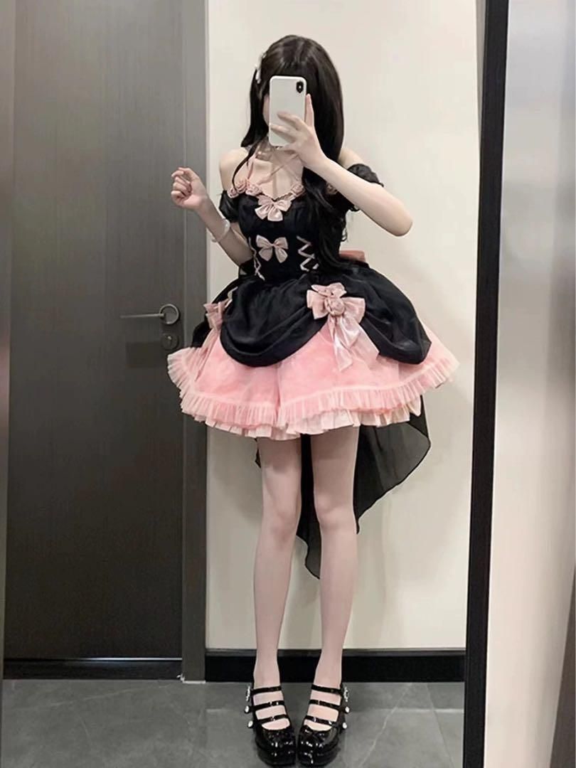 お嬢様 めめしい メイド衣装 ロリータドレス ワンピース 可愛いドレス 仮装 Amazon.co.jp: [スムーズ] お嬢様 めめしい かわいい メイド衣装