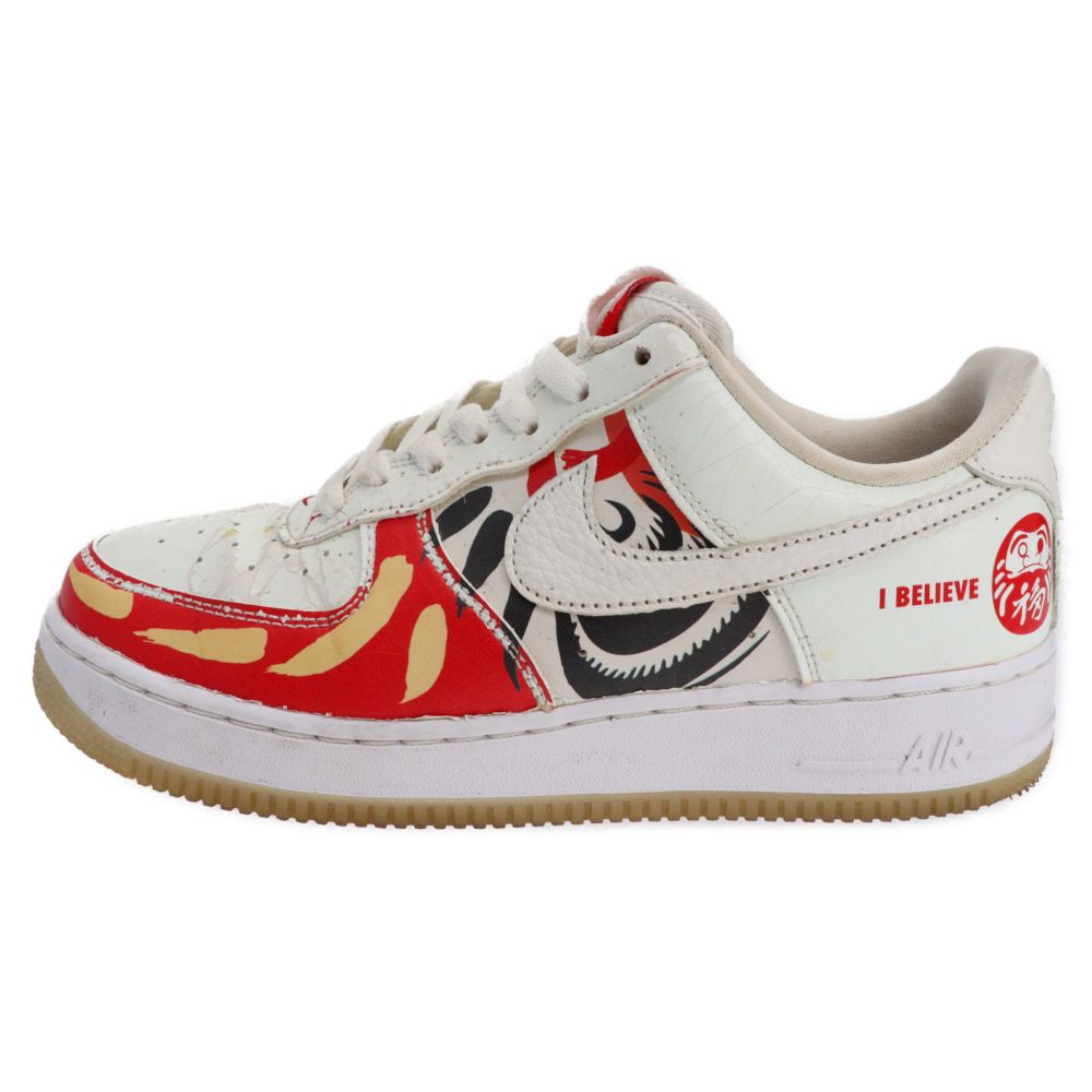NIKE (ナイキ) AIR FORCE 1 CO JP I BELIEVE 達磨 エアフォース1 ロー ダルマ ローカットスニーカー ホワイト US7/25cm DD9941-100