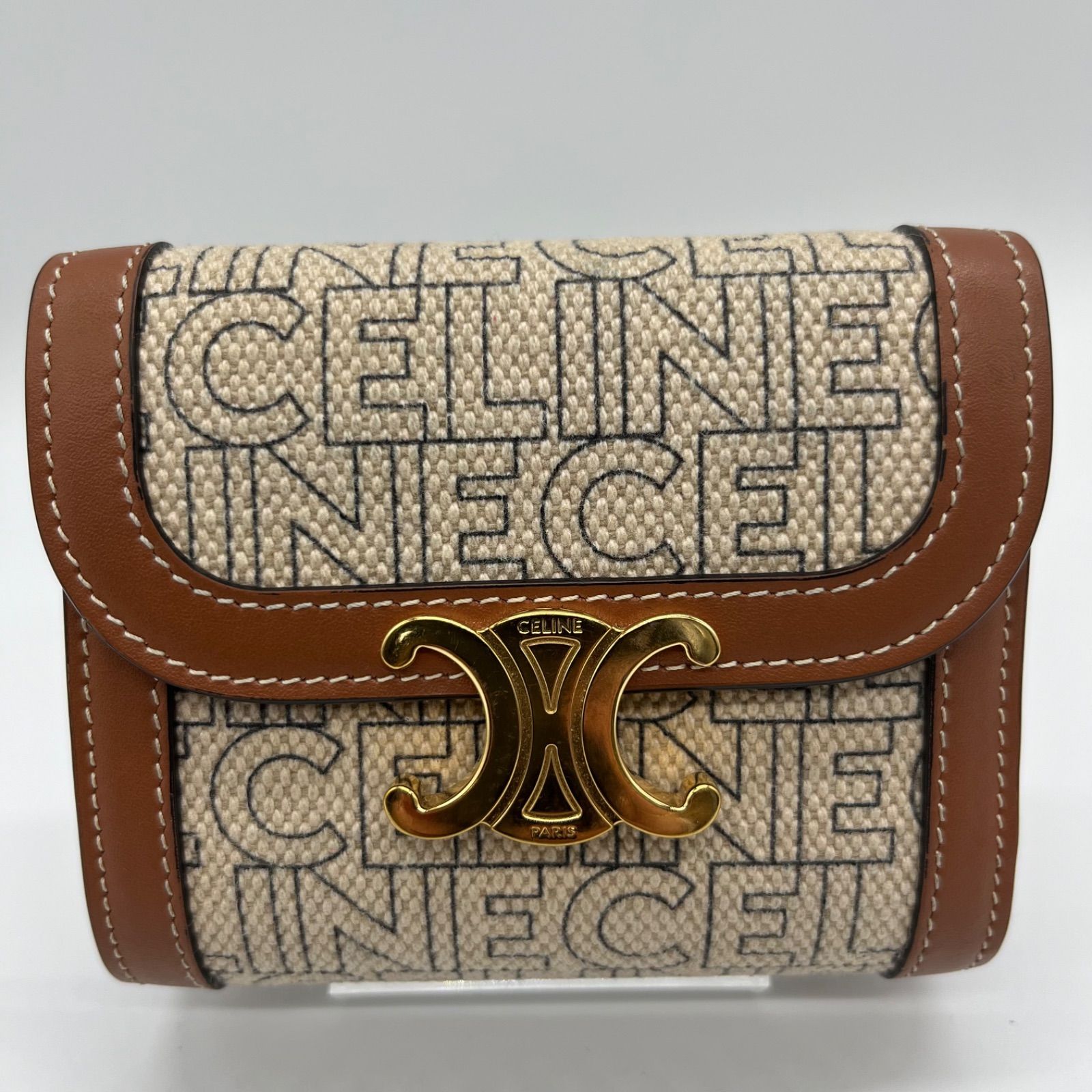 celine 限定グリッターテキスタイルスモール フラップウォレット トリオンフ celine 限定グリッターテキスタイルスモール フラップウォレット