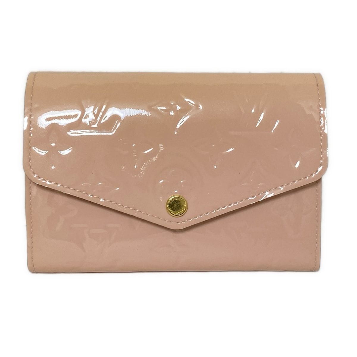 LOUIS VUITTON ルイヴィトン 2つ折り財布 モノグラムヴェルニ ポルトフォイユサラコンパクト M90926 ローズバレリーヌ レザー