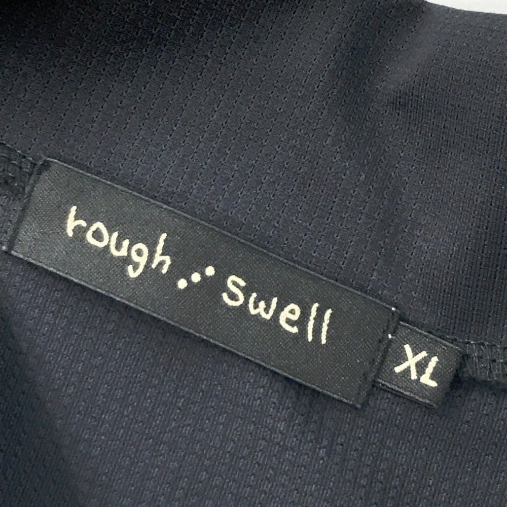 サイズ：XL ROUGH&amp;SWELL ラフアンドスウェル  モックネック 半袖Tシャツ  ブラック系 [240101439051] ゴルフウェア メンズ ストスト rough&swell［ラフアンドスウェル］GOLFER KING MOCK/半袖モック