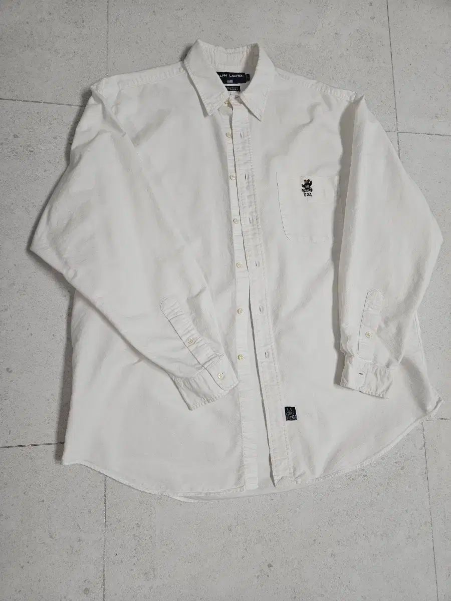 90s ポロ Ralph Lauren ラルフローレン もっと オーバーサイズシャツ ベア くま xl