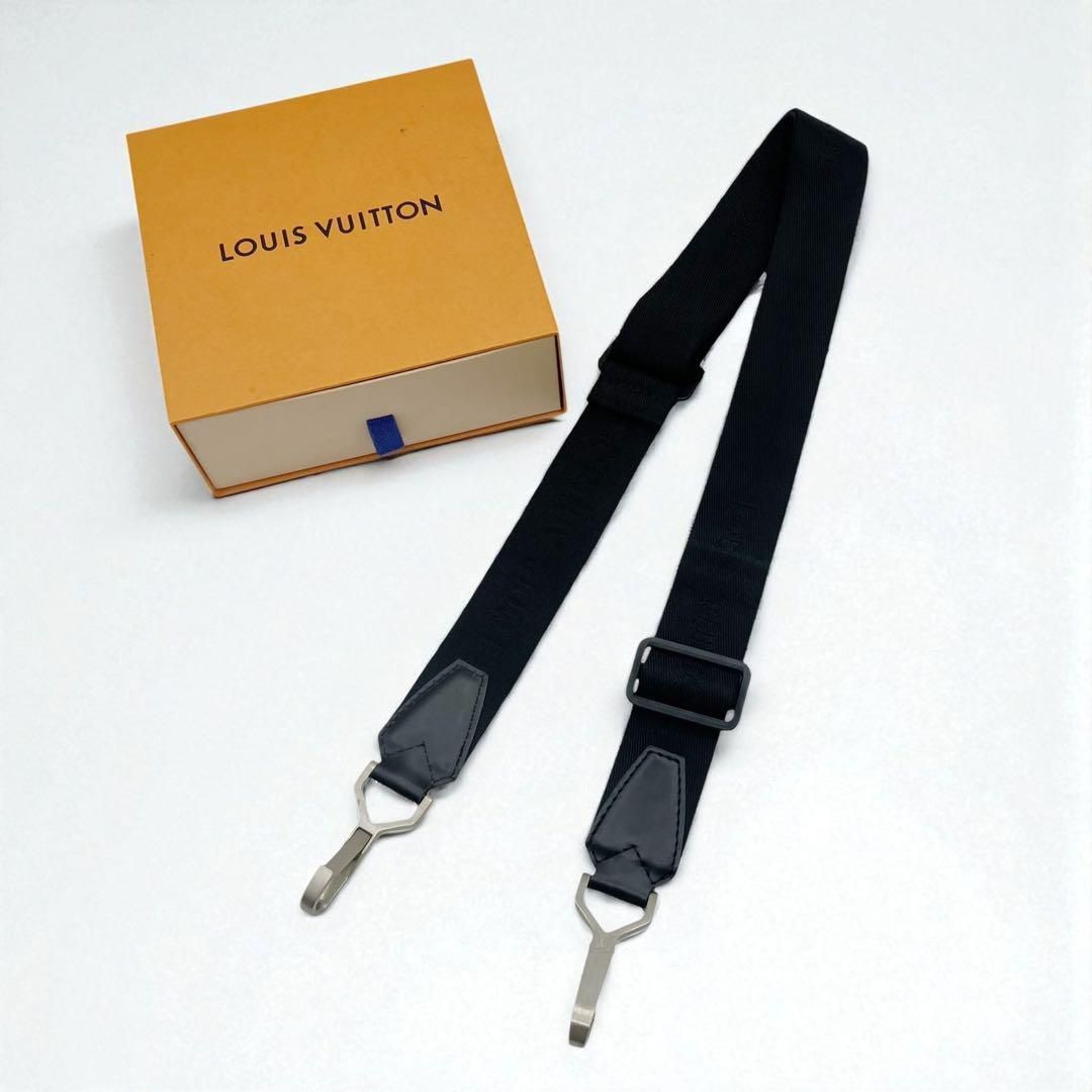 ルイヴィトン キャンバス ショルダーストラップ ブラック