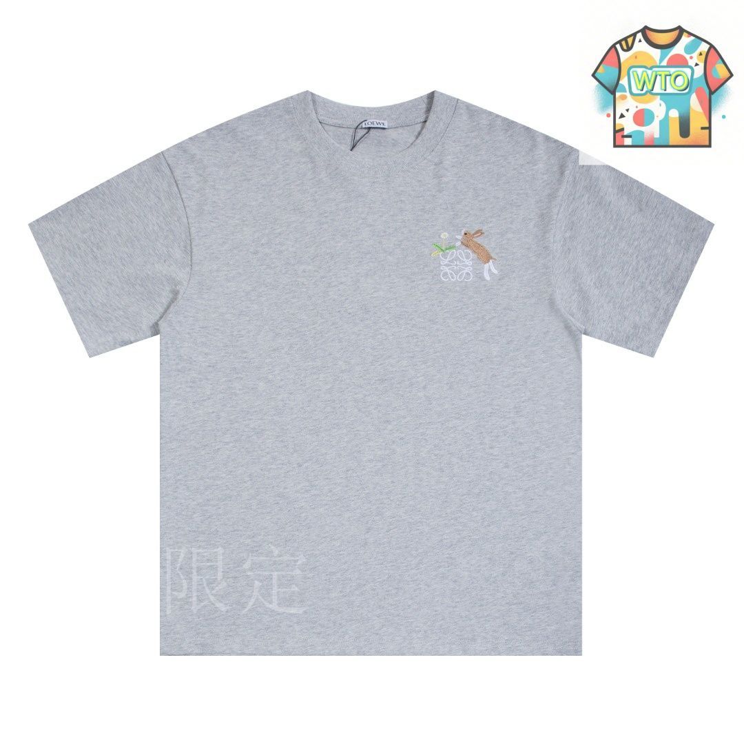 LOEWE ★ フローラル刺繍 Tシャツ LOEWE Floral Stretch Cotton Loose-Fit T-Shirt | Saks Fifth