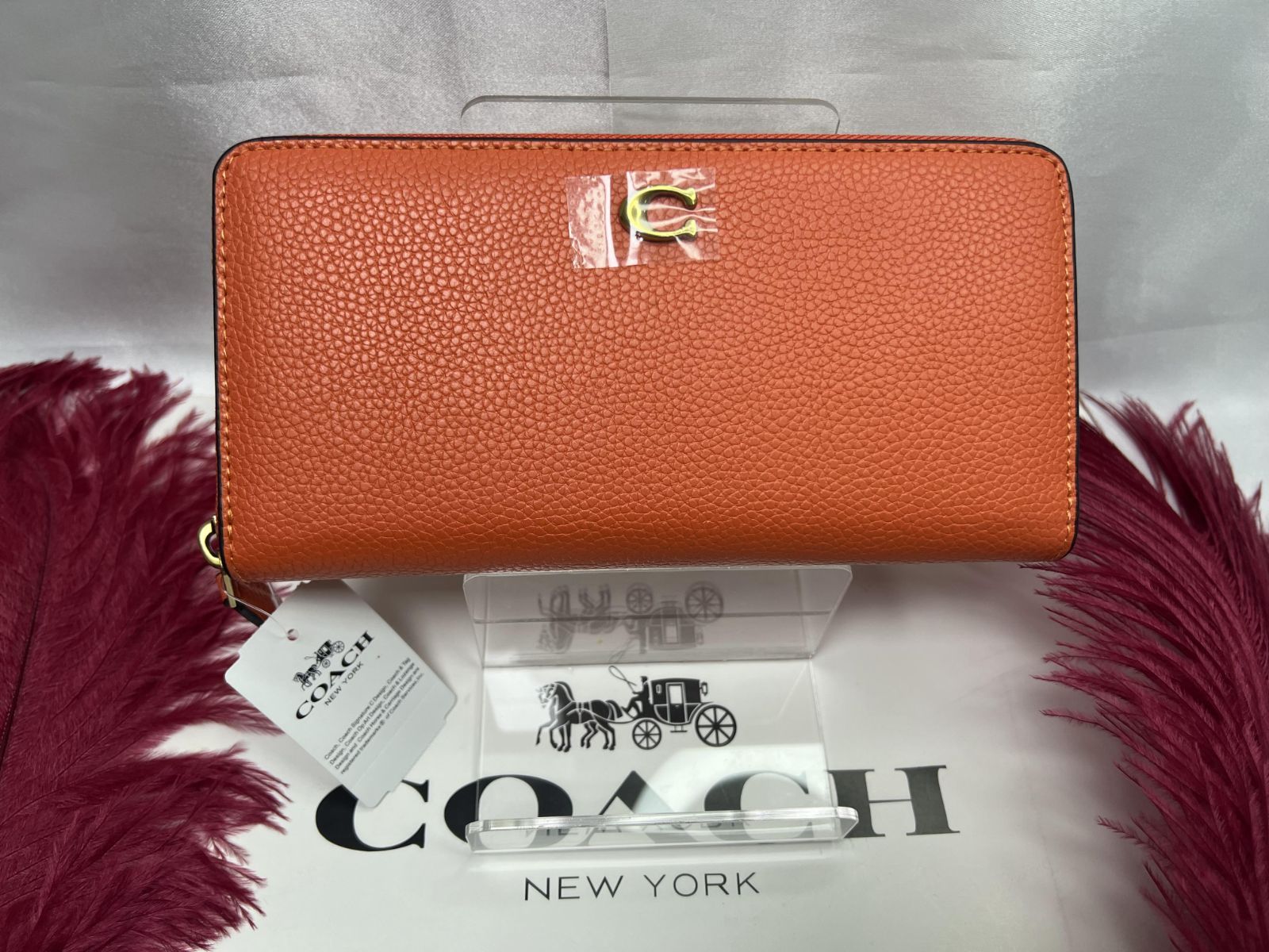 COACH 財布 コーチ 長財布 アコーディオン ラウンドファスナー ジップ