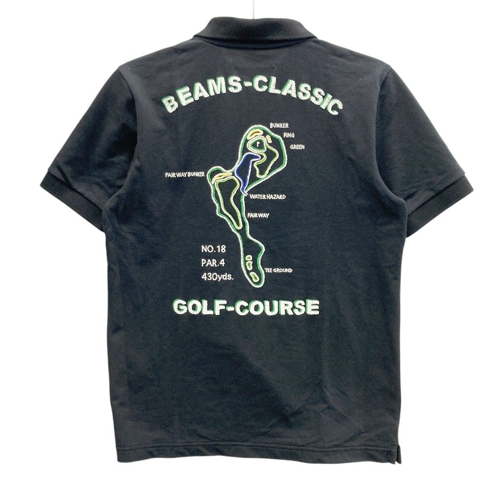 サイズ：S BEAMS GOLF ビームスゴルフ 半袖ポロシャツ ブラック系 